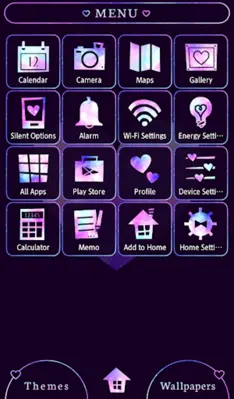 Galaxy Heart Theme android App screenshot 2